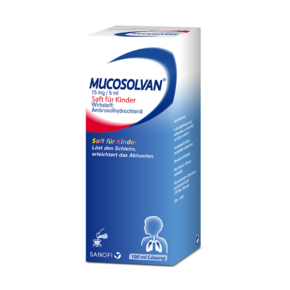 Mucosolvan® 15 mg / 5 ml - Saft für Kinder, A-Nr.: 0727676 - 01