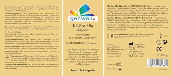 Sie sehen eine Packung Floramed Kli-Zeo-Min Kapseln, Produktbild: 01 Floramed Kli-Zeo-Min Kapseln, A-Nr.: 4790631 - 01