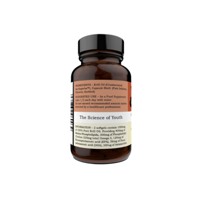 Sie sehen eine Packung Krill Oil Kapseln Y+E, Produktbild: 02 Krill Oil Kapseln Y+E, A-Nr.: 5391293 - 02