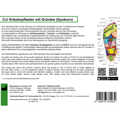 Cci Kräuterpflaster mit Grüntee (Gyokuro), A-Nr.: 4108680 - 03