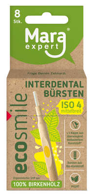 Sie sehen eine Packung ecosmile INTERDENTALBÜRSTEN ISO 4, mittelbreit, Produktbild: 03 ecosmile INTERDENTALBÜRSTEN ISO 4, mittelbreit, A-Nr.: 5678988 - 03