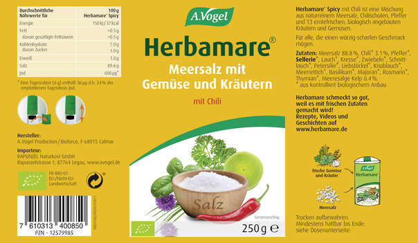 A.Vogel Herbamare® Spicy/Pikant, Bio, A-Nr.: 4281964 - 02