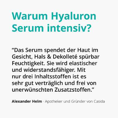 Sie sehen eine Packung Hyaluron Serum Intensiv, Produktbild: 02 Hyaluron Serum Intensiv, A-Nr.: 4833487 - 02