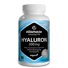 Vitamaze Hyaluronsäure 300mg hochdosiert vegan, A-Nr.: 5179558 - 01