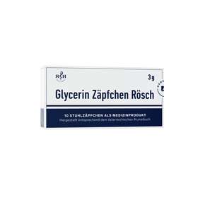 Glycerin Zäpfchen Rösch 3g 10 Stk., A-Nr.: 1304618 - 01