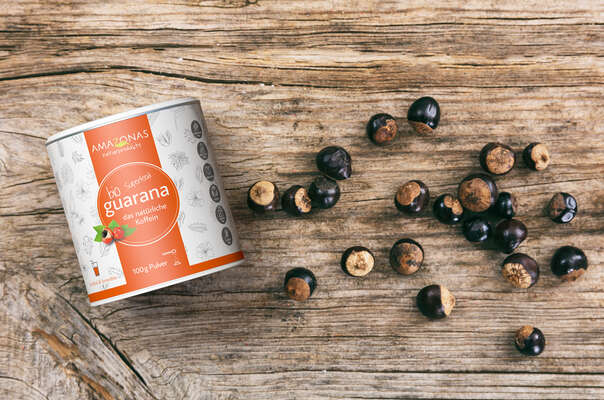 Sie sehen eine Packung Bio Guarana Pulver, "Wachmacher" und Energielieferant durch natürliches Koffein, 100g, Produktbild: 02 Bio Guarana Pulver, "Wachmacher" und Energielieferant durch natürliches Koffein, 100g, A-Nr.: 5229167 - 02