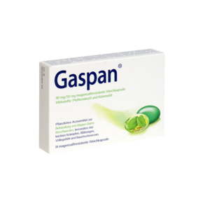 Gaspan® 90 mg/50 mg Weichkapseln, A-Nr.: 4979601 - 01