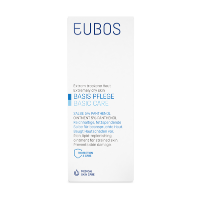 Sie sehen eine Packung Eubos Salbe 5% Panthenol 75 ml, Produktbild: 03 Eubos Salbe 5% Panthenol 75 ml, A-Nr.: 1565632 - 03