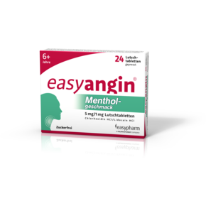 easyangin mit Mentholgeschmack 5mg/1mg Lutschtabletten, A-Nr.: 3913706 - 01