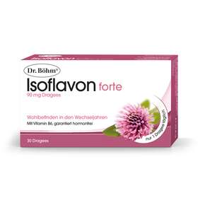 Sie sehen eine Packung Dr. Böhm Isoflavon forte, Produktbild: 01 Dr. Böhm Isoflavon forte, A-Nr.: 2774467 - 01