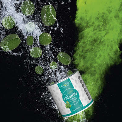 Sie sehen eine Packung Bio Chlorella Algen Tabletten, 300 St. zum Entschlacken, Produktbild: 02 Bio Chlorella Algen Tabletten, 300 St. zum Entschlacken, A-Nr.: 5229138 - 02