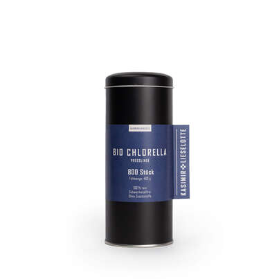 Sie sehen eine Packung Kasimir + Lieselotte Bio Chlorella Presslinge, Produktbild: 01 Kasimir + Lieselotte Bio Chlorella Presslinge, A-Nr.: 5616473 - 01