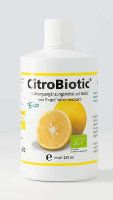 Sie sehen eine Packung Citrobiotic Grapefruitkernextrakt, Produktbild: 01 Citrobiotic Grapefruitkernextrakt, A-Nr.: 4490366 - 01