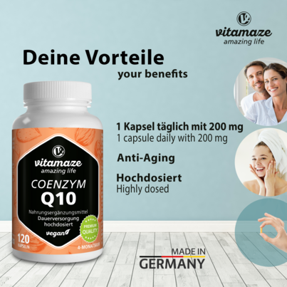 Vitamaze Coenzym Q10 200mg vegan, A-Nr.: 5179541 - 02