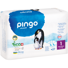 Bio Windeln New Born 2-5kg Pinguin – Pingo Swiss, A-Nr.: 4559514 - 01