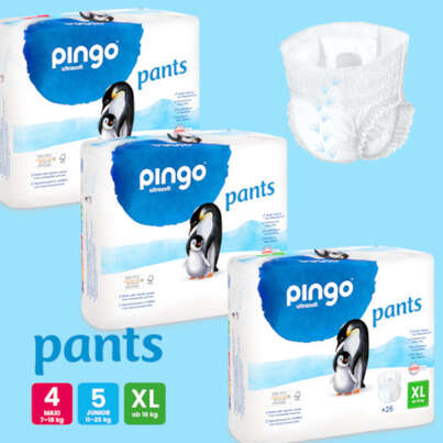 Sie sehen eine Packung Bio Windeln Nr.5 Junior 11-16kg Pinguin – Pingo Swiss, Produktbild: 03 Bio Windeln Nr.5 Junior 11-16kg Pinguin – Pingo Swiss, A-Nr.: 4559595 - 03