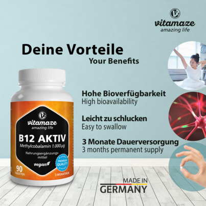 Vitamaze B12 Aktiv 1000mcg vegan, A-Nr.: 5179682 - 02