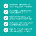 Sie sehen eine Packung Aroma Diffusor für ätherische Öle mit LED Licht, Produktbild: 03 Aroma Diffusor für ätherische Öle mit LED Licht, A-Nr.: 5429794 - 03