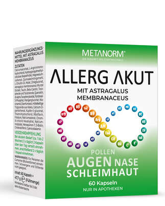 ALLERG AKUT Kapseln METANORM®, A-Nr.: 5268428 - 01