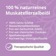 Sie sehen eine Packung Muskatellersalbeiöl, Produktbild: 05 Muskatellersalbeiöl, A-Nr.: 5296382 - 05
