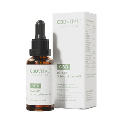 CBD VITAL Bio CBD Schwarzkümmelöl, A-Nr.: 5627962 - 01