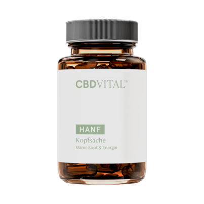 Sie sehen eine Packung CBD VITAL Hanf Kopfsache, Produktbild: 01 CBD VITAL Hanf Kopfsache, A-Nr.: 5561737 - 01