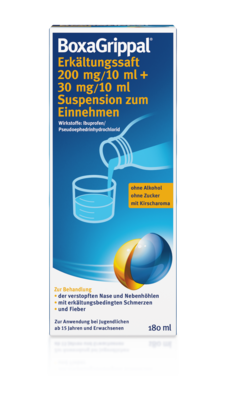 BoxaGrippal® - Erkältungssaft 180 ml, A-Nr.: 5509582 - 01