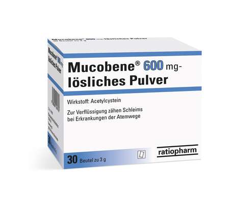 Mucobene® 600 mg lösliches Pulver, A-Nr.: 1269767 - 01