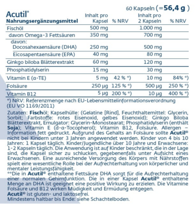 Acutil® Kapseln 60 Stk., A-Nr.: 4534247 - 02