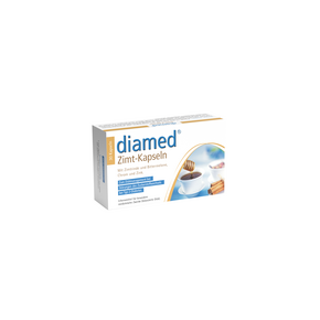 Sie sehen eine Packung diamed® Zimt-Kapseln, Produktbild: 01 diamed® Zimt-Kapseln, A-Nr.: 3150562 - 01