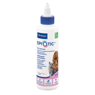 Sie sehen eine Packung Epiotic Ohrreiniger für Hunde und Katzen, Produktbild: 01 Epiotic Ohrreiniger für Hunde und Katzen, A-Nr.: 2205781 - 01