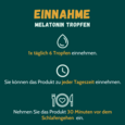 Sie sehen eine Packung Melatonin 1 mg Tropfen 50 ml, Produktbild: 02 Melatonin 1 mg Tropfen 50 ml, A-Nr.: 5354530 - 02