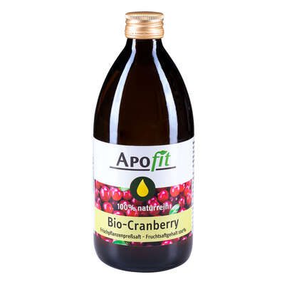 APOfit Bio Cranberry Frischpflanzenpreßsaft 500ml, A-Nr.: 5664472 - 01