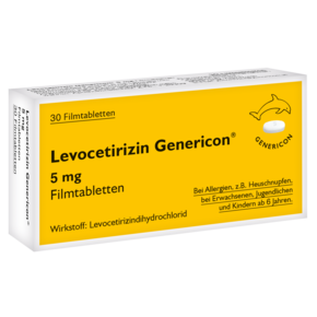 Levocetirizin Genericon® 5 mg Filmtabletten, A-Nr.: 3545817 - 01