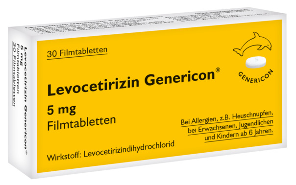 Levocetirizin Genericon® 5 mg Filmtabletten, A-Nr.: 3545817 - 01