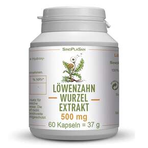 Löwenzahnwurzel-Extrakt 500 mg 60 Kapseln, A-Nr.: 5053343 - 01