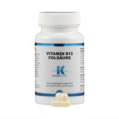 Vitamin B12 / Folsäure Klean Labs Kapseln, A-Nr.: 5598189 - 04