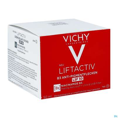 Vichy Liftactiv B3 Anti-pigmentflecken Creme Lsf50 50ml, A-Nr.: 5662504 - 02