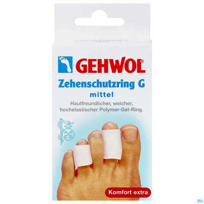 Zehen Schutzring Gehwol Textilfrei g Mittel Nr 64 2st, A-Nr.: 2711923 - 02