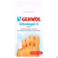 Sie sehen eine Packung Gehwol Zehenkappen G Mini Nr 64165 2st, Produktbild: 01 Gehwol Zehenkappen G Mini Nr 64165 2st, A-Nr.: 3280313 - 01