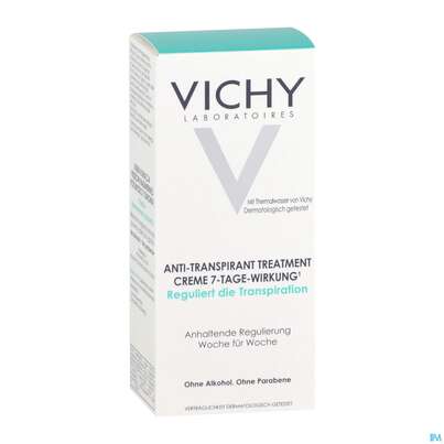 Sie sehen eine Packung Vichy Deocreme Regulierend 7 Tage Wirkung 30ml, Produktbild: 07 Vichy Deocreme Regulierend 7 Tage Wirkung 30ml, A-Nr.: 2618833 - 07