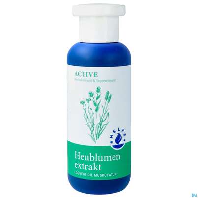 Sie sehen eine Packung Helfe Heublumenextrakt Active 200ml, Produktbild: 01 Helfe Heublumenextrakt Active 200ml, A-Nr.: 2641950 - 01