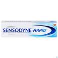 Sie sehen eine Packung Zahnpaste Sensodyne Rapid 75ml, Produktbild: 01 Zahnpaste Sensodyne Rapid 75ml, A-Nr.: 3461003 - 01