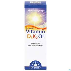 Vitamin D3k2 Oel/tropfen 800ie+20mcg D3+k2 Dr.jacobs 20ml, A-Nr.: 4368406 - 01