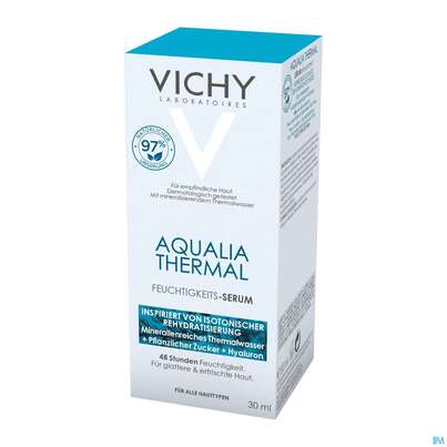 Sie sehen eine Packung Vichy Aqualia/thermal Feuchtigkeitspflege Serum Dynamisch 30ml, Produktbild: 01 Vichy Aqualia/thermal Feuchtigkeitspflege Serum Dynamisch 30ml, A-Nr.: 4838071 - 01