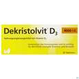 Sie sehen eine Packung Dekristolvit D3 4000ie Tabl 30st, Produktbild: 02 Dekristolvit D3 4000ie Tabl 30st, A-Nr.: 4324231 - 02