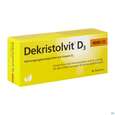 Sie sehen eine Packung Dekristolvit D3 4000ie Tabl 30st, Produktbild: 03 Dekristolvit D3 4000ie Tabl 30st, A-Nr.: 4324231 - 03