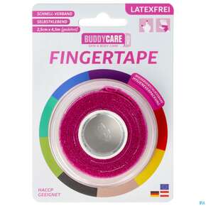 Tape Buddycare Med Finger Latexfrei Flexibel Kohaesiv. 2,5cmx 4,5m Pink 1st, A-Nr.: 4781170 - 01