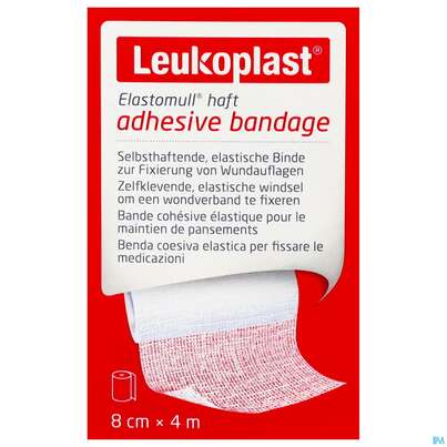 Elastische Binden Elastomull/haft/leukoplast 4mx 8cm 1st, A-Nr.: 4757964 - 01