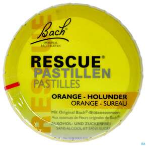 Rescura Pastillen Orange-holunder 50g, A-Nr.: 4089215 - 01